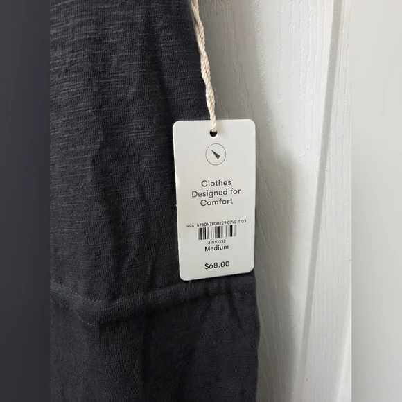 UpWest Comfortable Cotton Sleeveless Tank Charcoal Dress Athleisure Medium - Picture 7 of 12